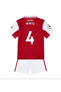 Fotbalové Dres Arsenal Benjamin White #4 Dětské Domácí Oblečení 2022-23 Krátký Rukáv (+ trenýrky)